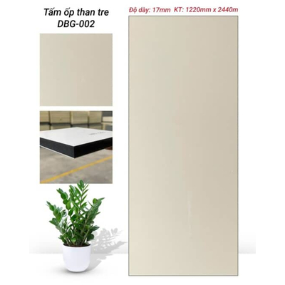 TẤM ỐP THAN TRE PHỦ PET 17MM-MÀU BE HV-DBG-002.HN TẠI HÀ NỘI