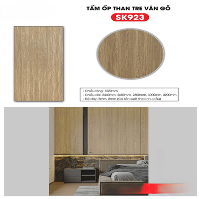 TẤM ỐP THAN TRE SỢI GREEN- VÂN GỖ 8mm TẠI TH-THANH HOÁ