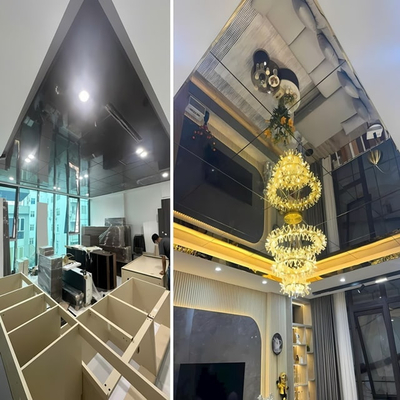 TẤM ỐP THAN TRE SỢI HT- TRÁNG GƯƠNG 8MM