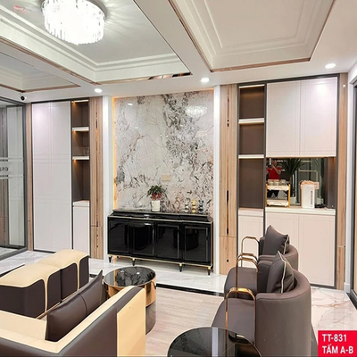 TẤM ỐP THAN TRE SỢI PARADO VÂN ĐÁ - PET TT831