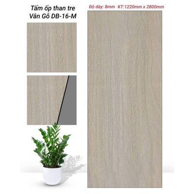 TẤM ỐP THAN TRE VÂN GỖ 8MM HV-DB-16M.HN TẠI HÀ NỘI