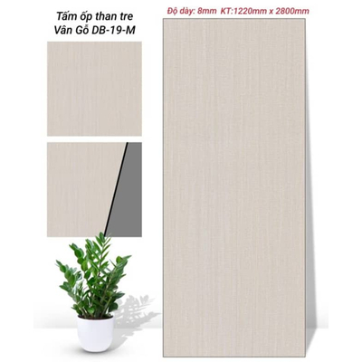 TẤM ỐP THAN TRE VÂN GỖ 8MM HV-DB-19M.HN TẠI HÀ NỘI