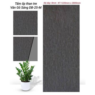 TẤM ỐP THAN TRE VÂN GỖ 8MM HV-DB-25M.HN TẠI HÀ NỘI