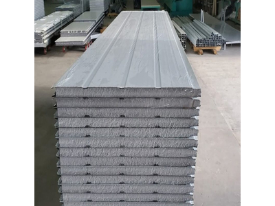 Tấm panel kim loại lõi EPS cách nhiệt ốp tường 2 mặt bao che khổ rộng 1m MAT-PUEPS001 HNM