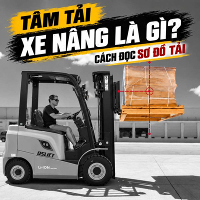 Tâm Tải Xe Nâng Là Gì? Tải Trọng Còn Lại Và Cách Đọc Biểu Đồ Tải