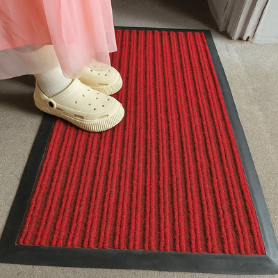 Tấm thảm chùi chân 3M cao cấp siêu bền sản xuất theo yêu cầu và bo viền cao su LV-3MSTRIPMAT-2G HNO