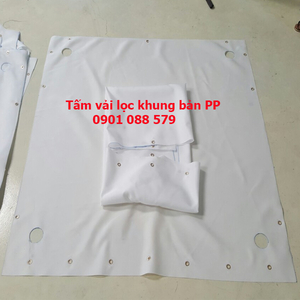 Tấm vải lọc khung bản PP lọc chất thải bùn