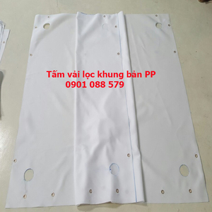 Tấm vải lọc khung bản PP lọc chất thải bùn