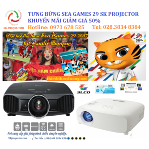 Tận hưởng mùa Sea Games 29 đầy sống động cùng máy chiếu tại SK Projector