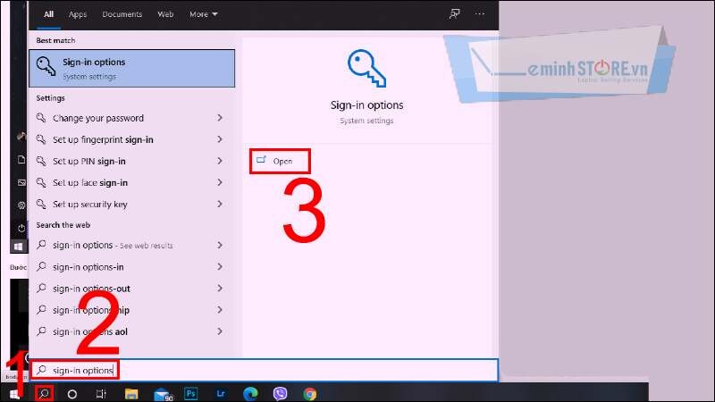 Tìm kiếm và mở Manage your account Tìm kiếm và mở Manage your account