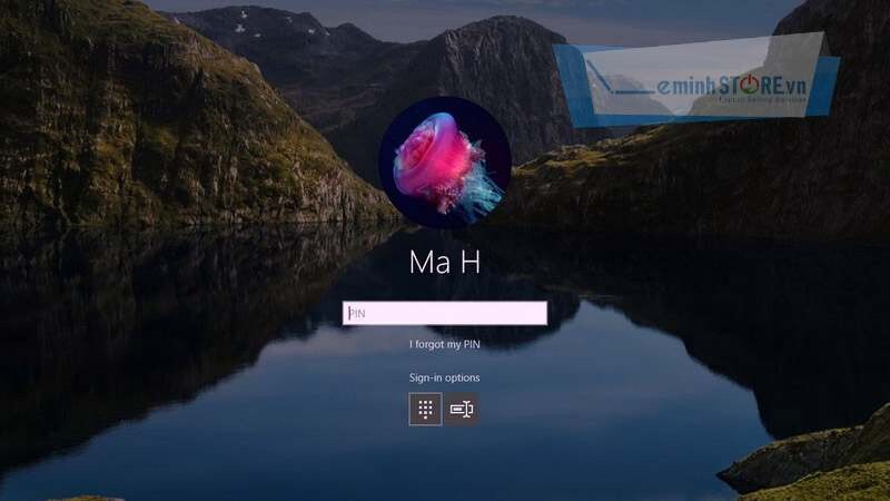 Màn hình khóa password windows 10