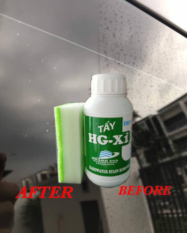 Tẩy ố mốc đốm nước trên các thiết bị Chrome HG X1 HARDWATER STAIN REMOVER for Car 250 ML