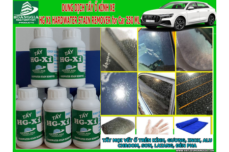 Tẩy ố mốc đốm nước trên các thiết bị Chrome HG X1 HARDWATER STAIN REMOVER for Car 250 ML