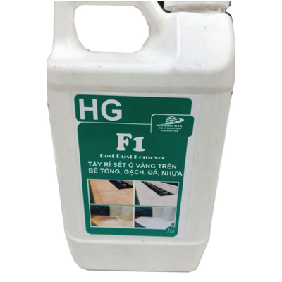 Tẩy rỉ sét ố vàng sàn bê tông, nền gach tường. HG F1 concrete rust remover 2 lít