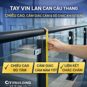 TAY VỊN LAN CAN CẦU THANG – CHIỀU CAO, CẢM GIÁC CẦM & ĐỘ CHẮC KHI SỬ DỤNG | CITYBUILDING