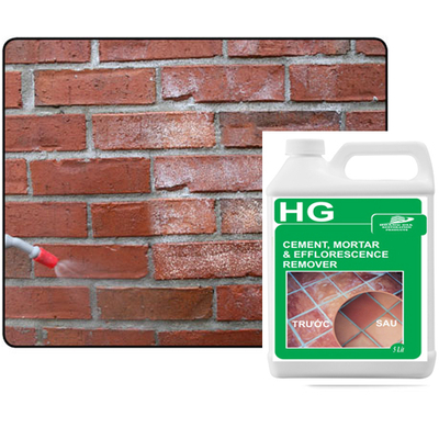 HG cement, mortar efflorescence remover 2L TẨY Xi măng / Vữa / Chất tẩy gạch màu, gạch lát nền