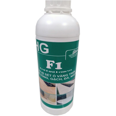 Tẩy rỉ sét ố vàng sàn bê tông, nền gach tường. HG F1 concrete rust remover 1 lít