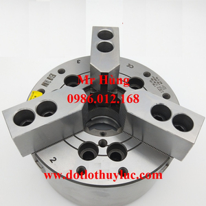 Mâm cặp máy tiện CNC thủy lực N208, đầu kẹp thuỷ lực máy tiện, lato thuỷ lực, mâm cặp 3 chấu thủy lực