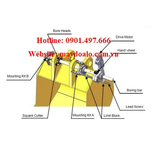 Máy doa lỗ HDG50, máy phóng lỗ