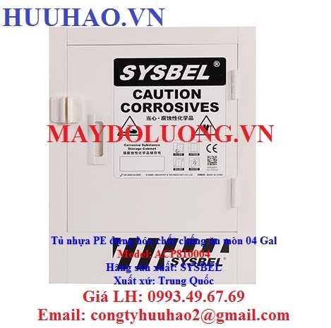 Tủ nhựa PE đựng hóa chất chống ăn mòn 04 Gallon
