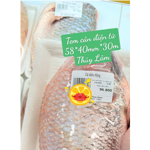 Giấy in tem cân điện tử 58*40mm - cuộn 30m