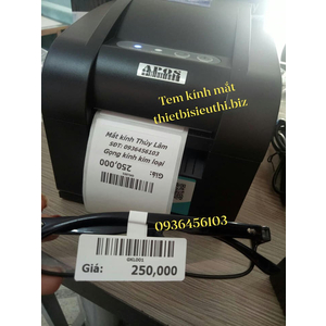 Máy in tem kính mắt (Máy in tem gọng kính mắt) APOS 350BN