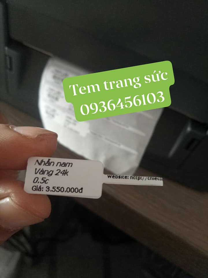 Tem in từ máy in tem trang sức Godex G500