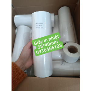 Giấy in tem cân điện tử 58*40mm - cuộn 30m