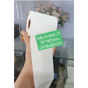 Giấy in tem mã vận đơn J&T Express khổ 75*180mm in qua điện thoại
