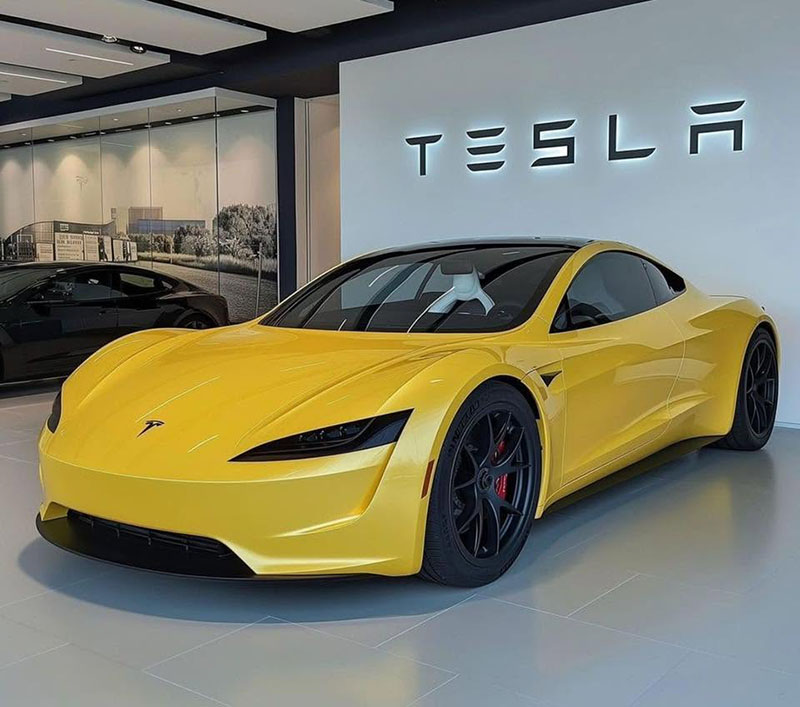 Tesla Roadster là mẫu siêu xe điện mang phong cách thể thao
