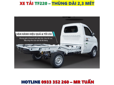 GIÁ XE TẢI TF220 THÙNG LỬNG TẢI 990KG MỚI NHẤT