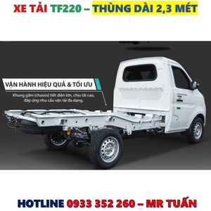 GIÁ XE TẢI TF220 THÙNG LỬNG TẢI 990KG MỚI NHẤT