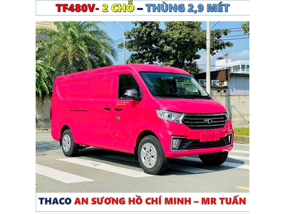 XE TẢI VAN THACO TF480V 2 CHỖ THÙNG 2,9 MÉT MỚI NHẤT