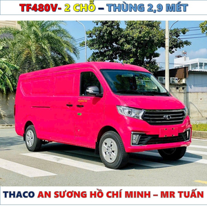 XE TẢI VAN THACO TF480V 2 CHỖ THÙNG 2,9 MÉT MỚI NHẤT