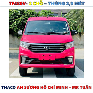 XE TẢI VAN THACO TF480V 2 CHỖ THÙNG 2,9 MÉT MỚI NHẤT