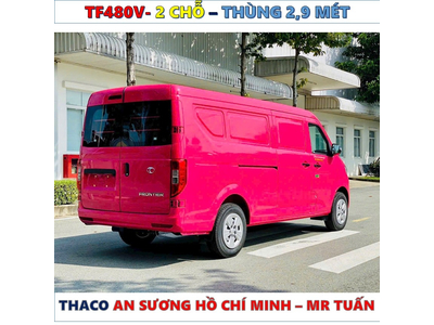 XE TẢI VAN THACO TF480V 2 CHỖ THÙNG 2,9 MÉT MỚI NHẤT