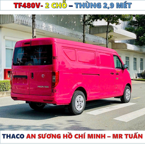 XE TẢI VAN THACO TF480V 2 CHỖ THÙNG 2,9 MÉT MỚI NHẤT