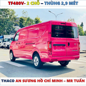 XE TẢI VAN THACO TF480V 2 CHỖ THÙNG 2,9 MÉT MỚI NHẤT