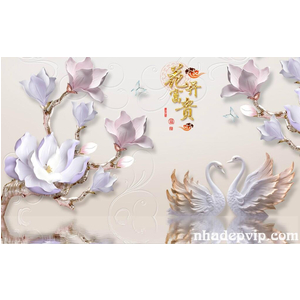 GẠCH 3D TƯỜNG HOA TH16