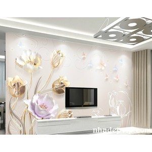 GẠCH 3D TƯỜNG HOA TH20