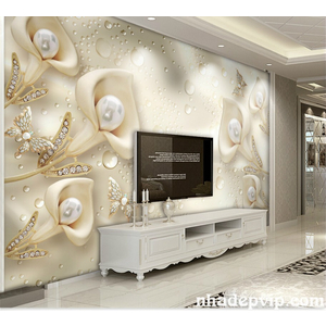 GẠCH 3D TƯỜNG HOA TH23