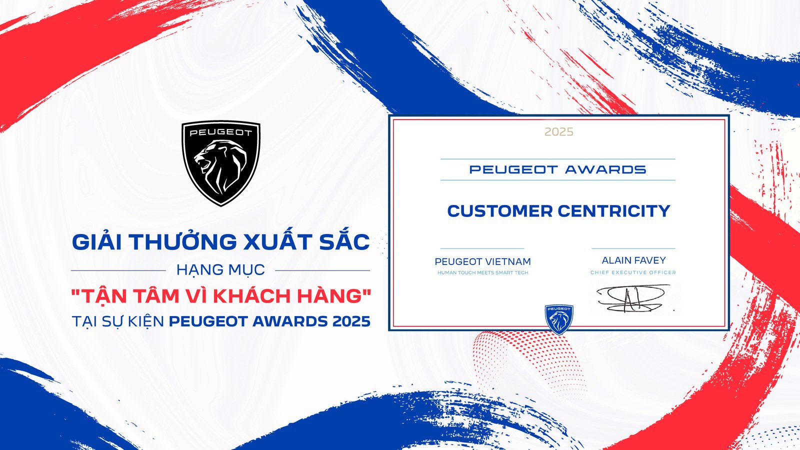 THACO AUTO TIẾP TỤC KHẲNG ĐỊNH DẤU ẤN TẠI PEUGEOT AWARDS 2025