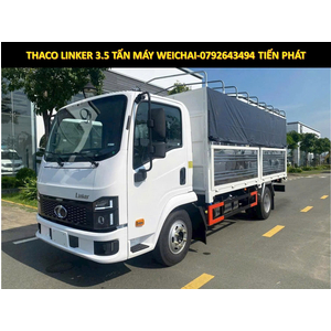 Thaco Linker thùng mui bạt 4m5 Tải Trọng 3.5 Tấn động cơ Weichai.