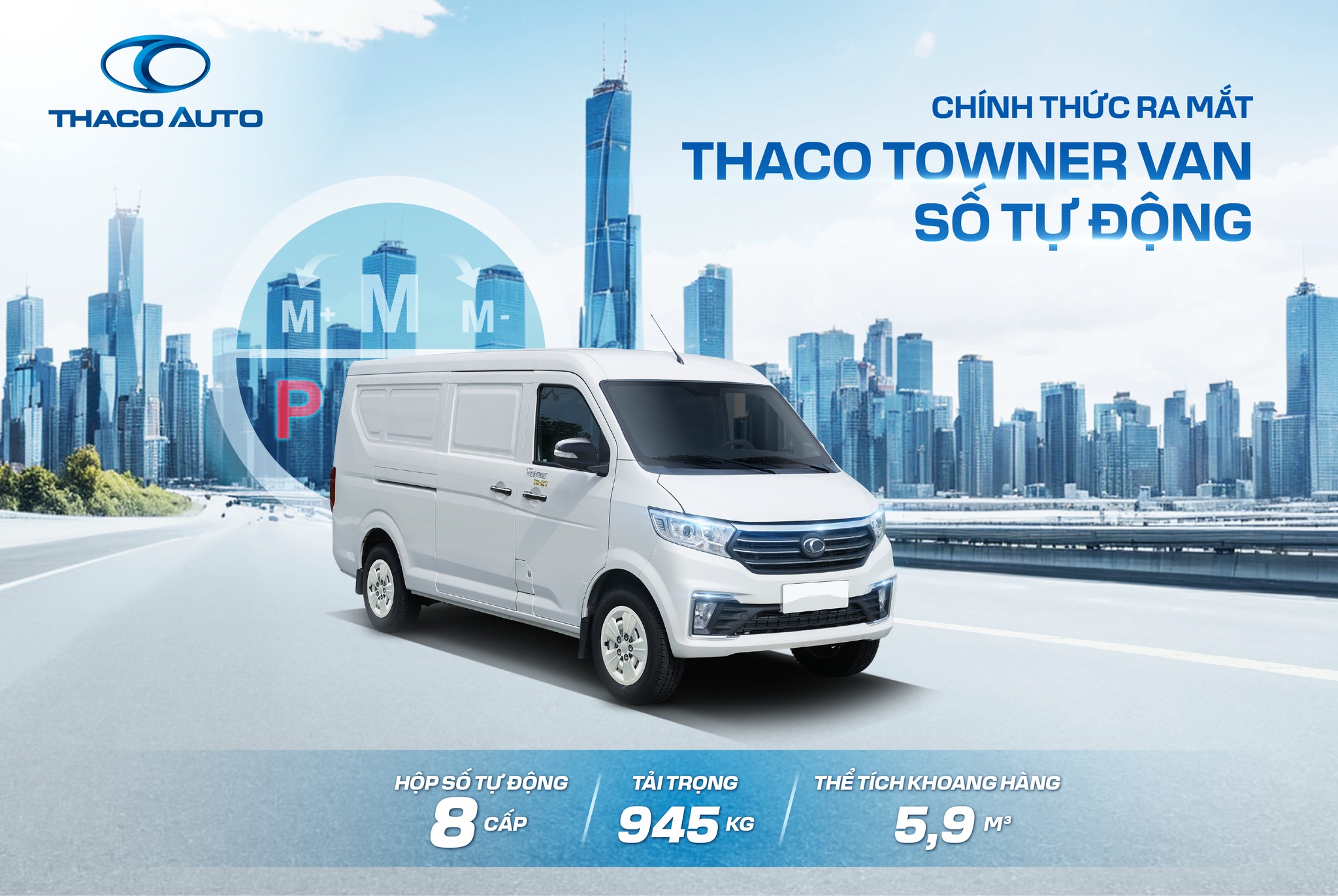 Thaco Towner Van số tự động