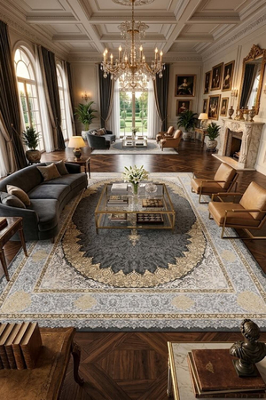 Thảm Ba Tư Persian Carpet sang trọng nhập khẩu từ Iran HLO-FLAMENCO F4509 HNO