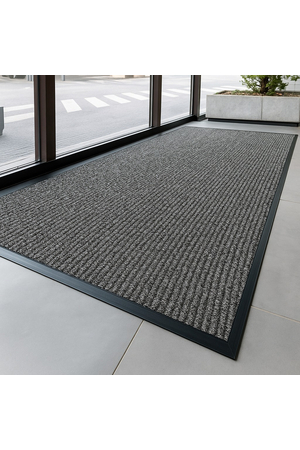 Tấm thảm chùi chân 3M Nomad Carpet Matting lấy bụi giữ nước chống trơn trượt sản xuất theo yêu cầu và bo viền cao su 3M3100 HNO