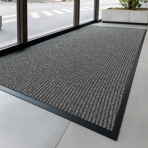 Tấm thảm chùi chân 3M Nomad Carpet Matting lấy bụi giữ nước chống trơn trượt sản xuất theo yêu cầu và bo viền cao su 3M3100 HNO