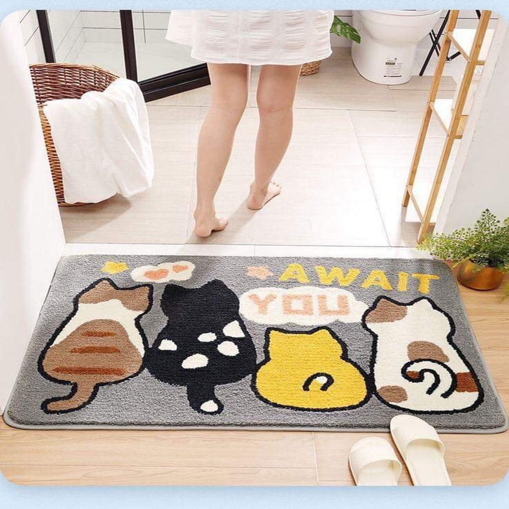 Thảm chùi chân siêu mềm LOVELY