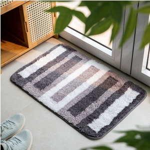 Thảm chùi chân siêu mềm thấm hút tốt ROOMRUSH- ô Vuông