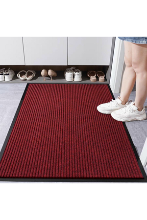 Tấm thảm chùi chân siêu sạch cao cấp Triline tấm màu đỏ đô DD-TRLT001B-DNG